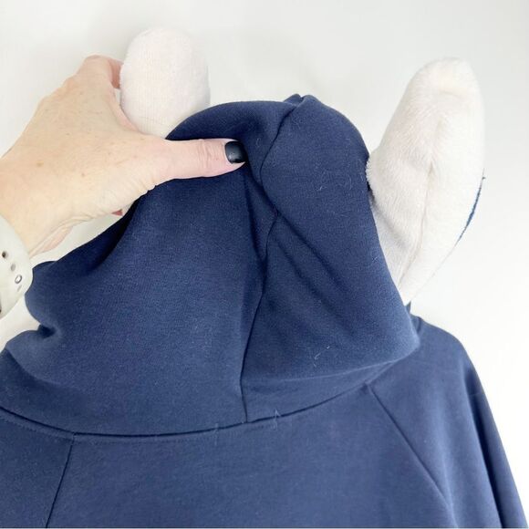 Japanese Style Mori Girl Cute Cartoon Rabbit Ear Loose Cozy Lined Hooded‎ Cape - Picture 7 of 12